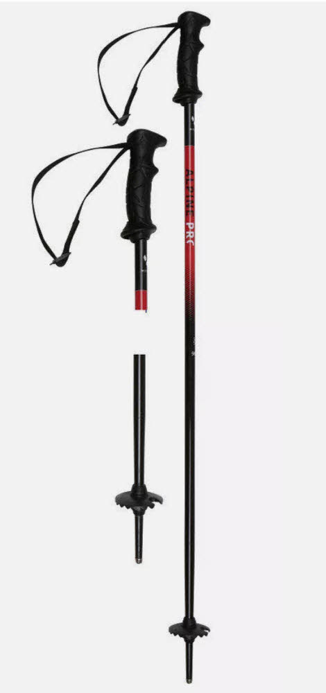 Witeblaze ALPINE PRO Jr ,Ski Poles,weiß-sw-rot 1119706/1017